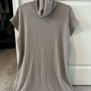 H&M Soft Gray Cashmere Turtleneck Tunic